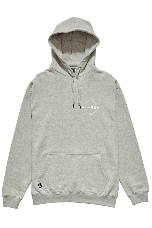 Stussy Mens City Circle Hoodie White - NRQLK5193